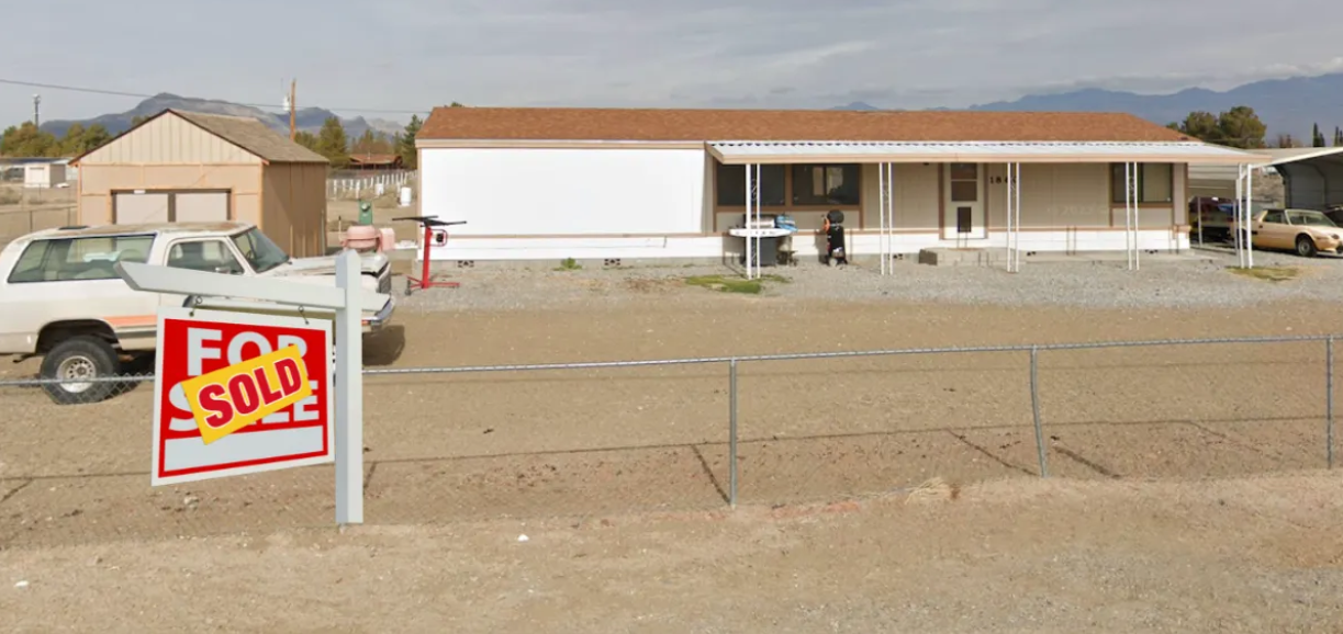 Pahrump Manufactured home sale case study at 1860 Wilson rd, 89048